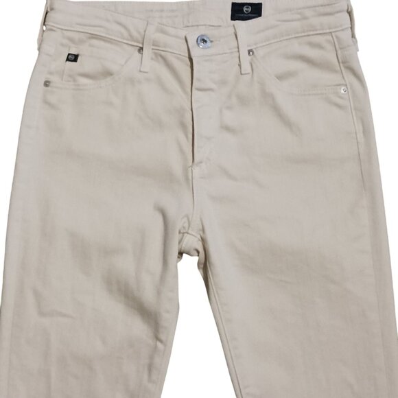 AG Adriano Goldschmied The Jodi Crop Jeans High Rise Slim Flare Cream,‎ Size 26 - Picture 2 of 12